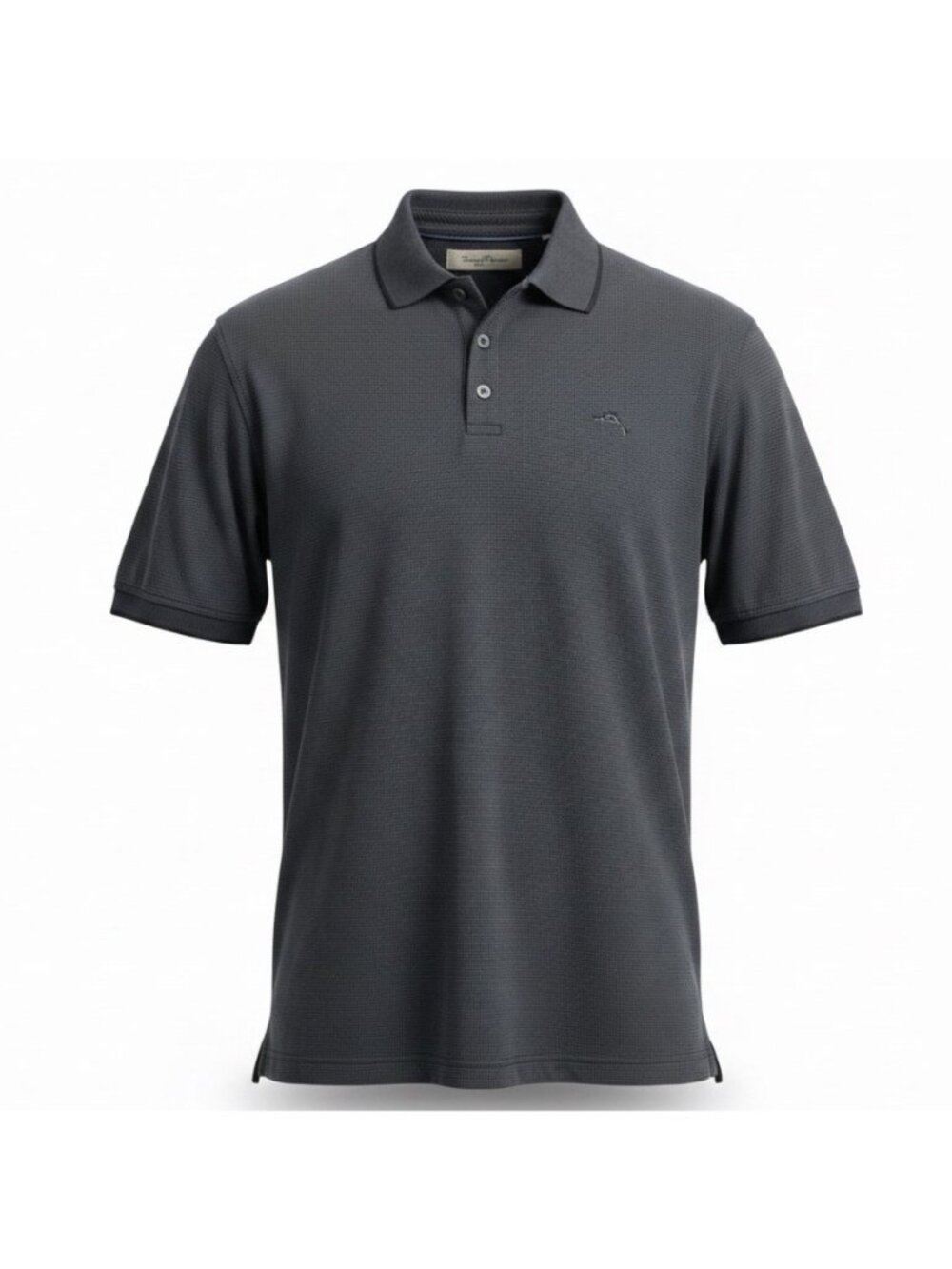 Tommy Bahama Mens Gray Modal Polo Shirt Textured Patterned Design Size XXL